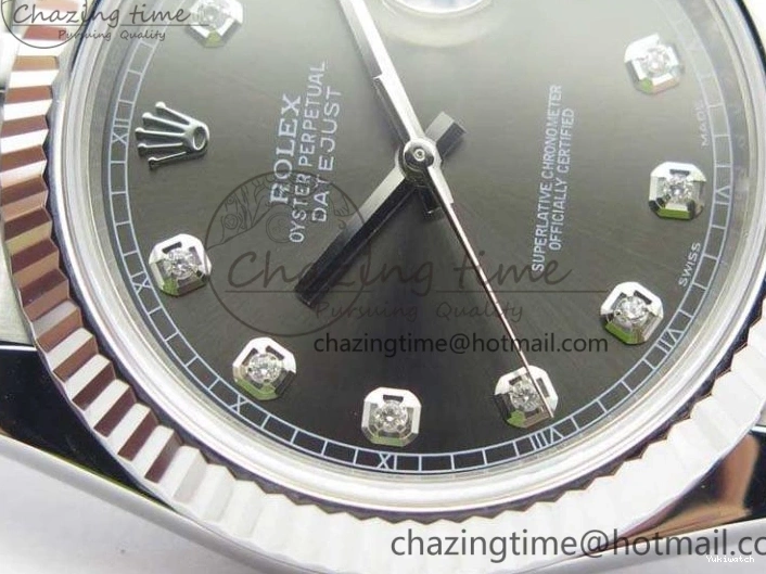 228238 Bracelet Noob Diamond Dial Edition Jubilee Best A3235 1:1 SS DateJust Gray On 0324